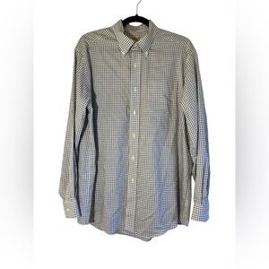 L.L. Bean Men's Blue and White Checkered Shirt